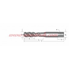 EGM Machine Tap Spiral Flute 40° Dormer E621
